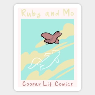 Ruby and Mo Fly Sticker